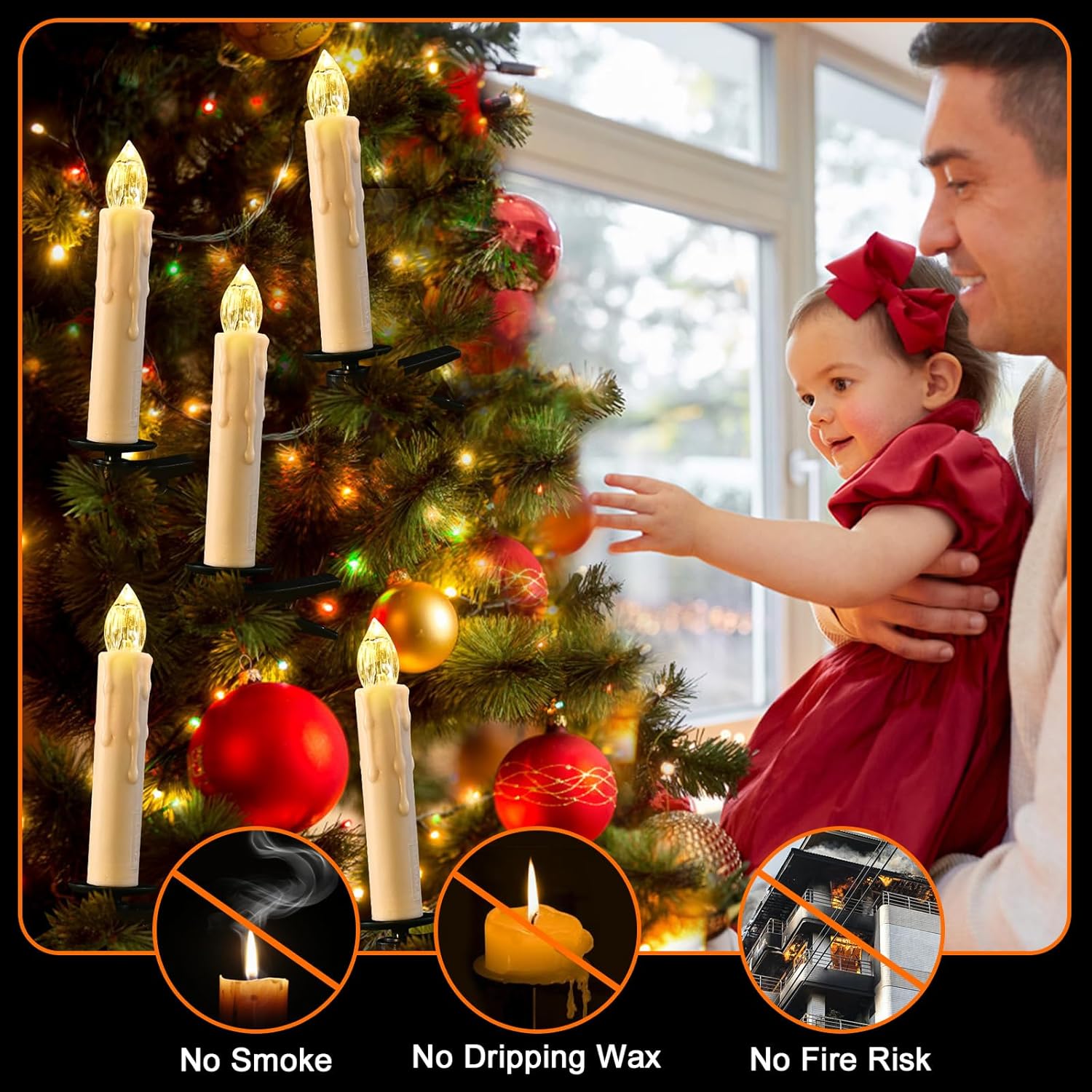 RaceGT Flameless Candles - 20Pcs Remote-Controlled LED Lights with Timer | Warm White Tapered Design for Holiday Decor