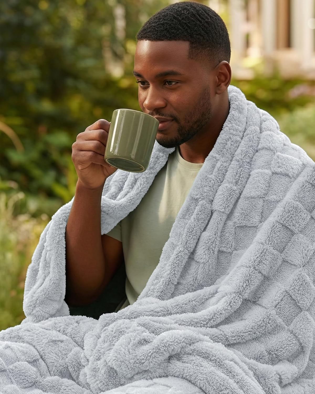 Utopia Bedding Cool Grey Checkered Fleece Throw Blanket - Soft Plush Cozy 50x60 Inches | Perfect for Couch or Bed