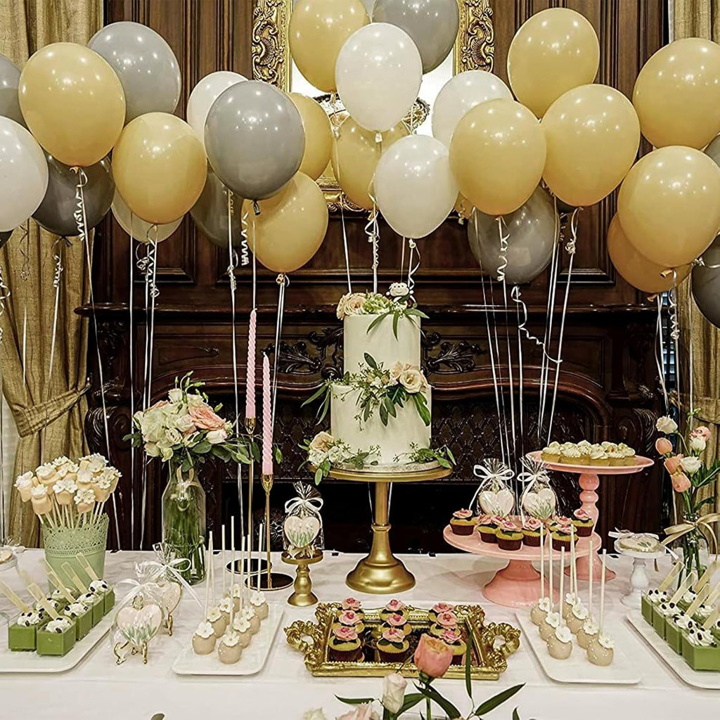 PartyWoo Tan Balloons - 140-Piece Light Brown Boho Balloon Arch Kit for Weddings & Baby Showers