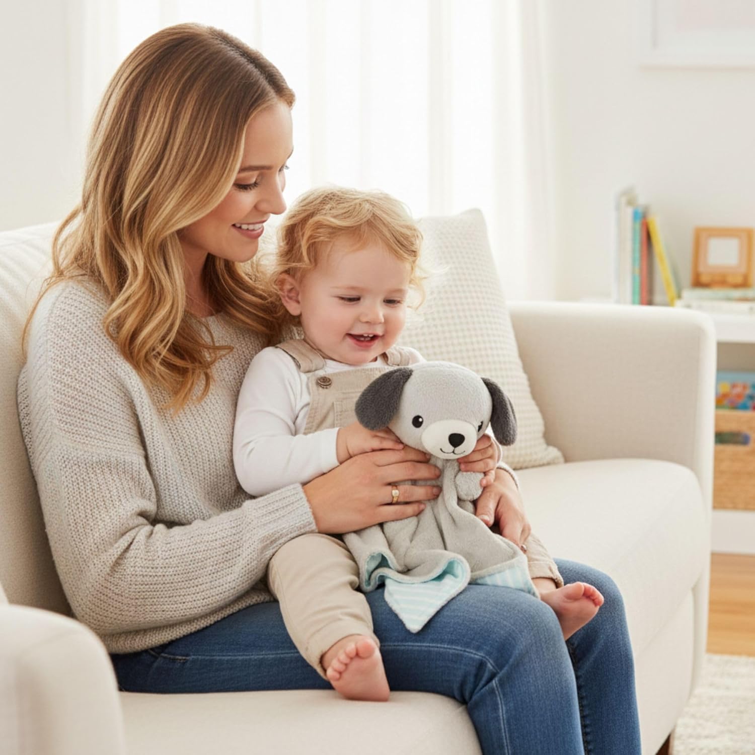 Zelkii Reversible Baby Lovey - Soft Security Blanket for Sleep & Play | Ideal for Boys & Girls