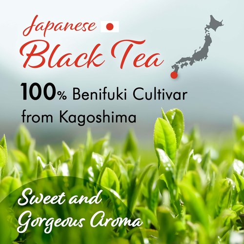 YAMASAN KYOTO UJI Sakura Black Tea Loose Leaf (80g) - Blending Benifuki and Japanese Sakura Cherry Blossom Leaves, Floral and Refreshing Wakocha