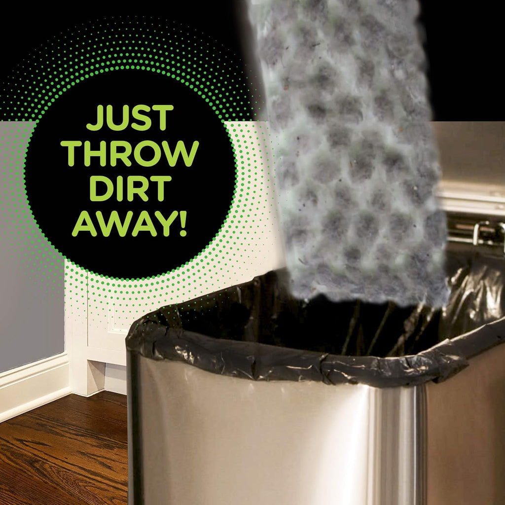 Sweep + Mop Dry Pads Refill - Heavy Duty Multi-Surface Floor Cleaner Wipes | 32 Count for Home & Pet