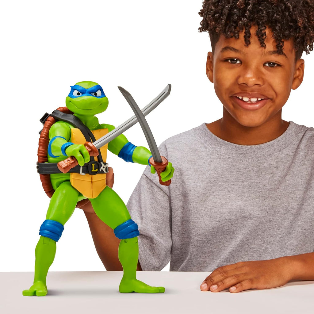 Playmates Toys Teenage Mutant Ninja Turtles 12” Giant Leonardo Figure - Perfect for Collectors
