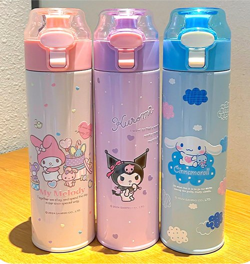 Cinnamoroll Stainless Steel Insulated Water Bottle 480ml - Blue