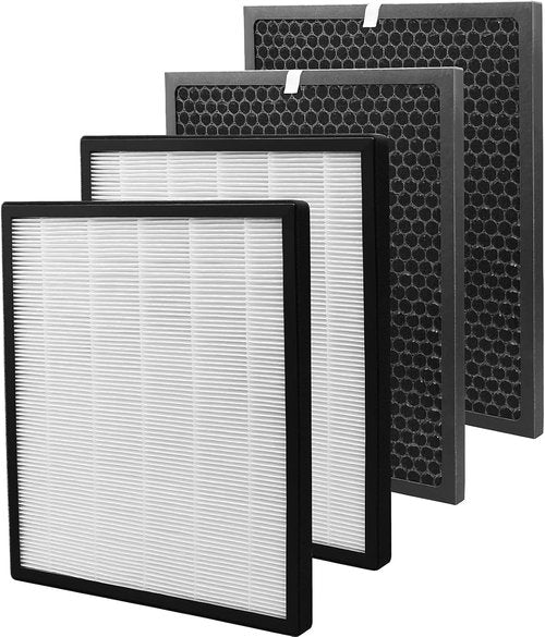 LEVOIT LV-PUR131 Replacement Filters - True HEPA & Activated Carbon, 2-Pack for Optimal Air Purification