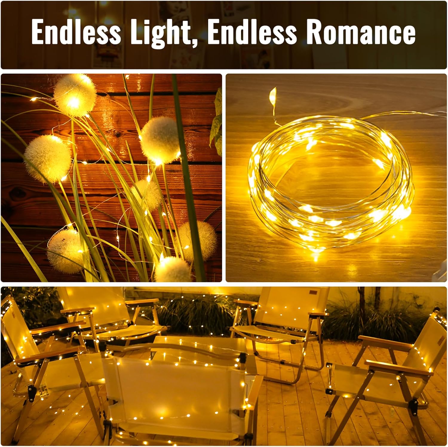 ZSJWL Fairy Lights - 30 Pack Battery Operated Warm White Mini String Lights | 7Ft Waterproof Twinkle Lights for Weddings, Parties, and Home Decor