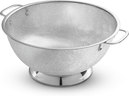 Bellemain Colander - 5 Qt Stainless Steel Strainer with Handle for Pasta, Vegetables & More