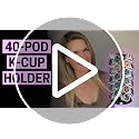 360° Rotating Coffee Pod Holder Carousel - 40 Pod Countertop Storage Stand