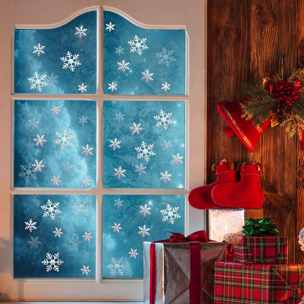 Skiennix Winter Wedding Snowflake Confetti - 1600 Pieces in 3 Sizes for Festive Table Decor