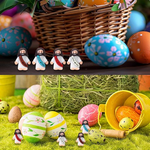 AKFAHOIF Mini Jesus Figurines - 40pcs Nativity Decor for Religious Gifts | Perfect for Christmas