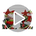 Plush Snowman Christmas Tree Topper - Festive Decor & Curtain Tieback