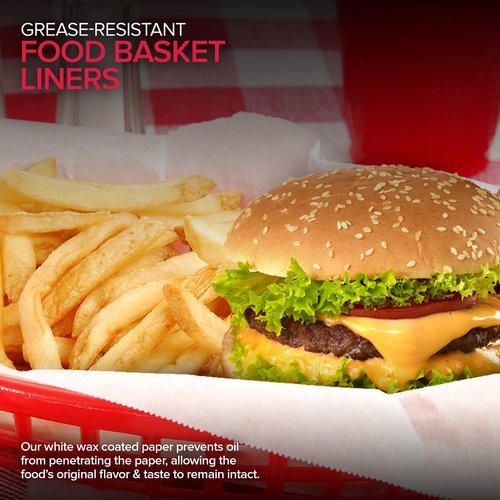 (250 Count) 12x12 White Wax Paper Sheets for Food, Basket Liners, Sandwich Wrap Squares, Burger Wraps, Waxed Deli Wrappers for Burrito Wrapping, Basket Liner, Deli Paper Sheets - Stock Your Home