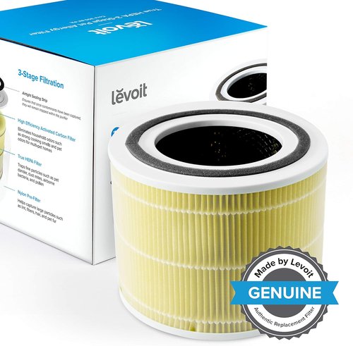 LEVOIT Air Purifier Bundle - Ideal for Home Allergies & Pet Owners | Includes Replacement Filter