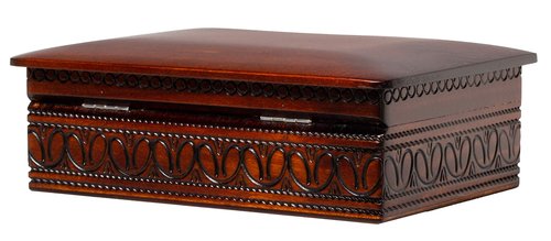 Artisan Owl Polish Handmade Large Elegant Slightly Rounded 9" Wooden Box for Keepsakes, Love Letters, Jewelry, and Specialty Items