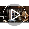 50th Wedding Anniversary Crystal Glass Photo Frame Clock for Couples