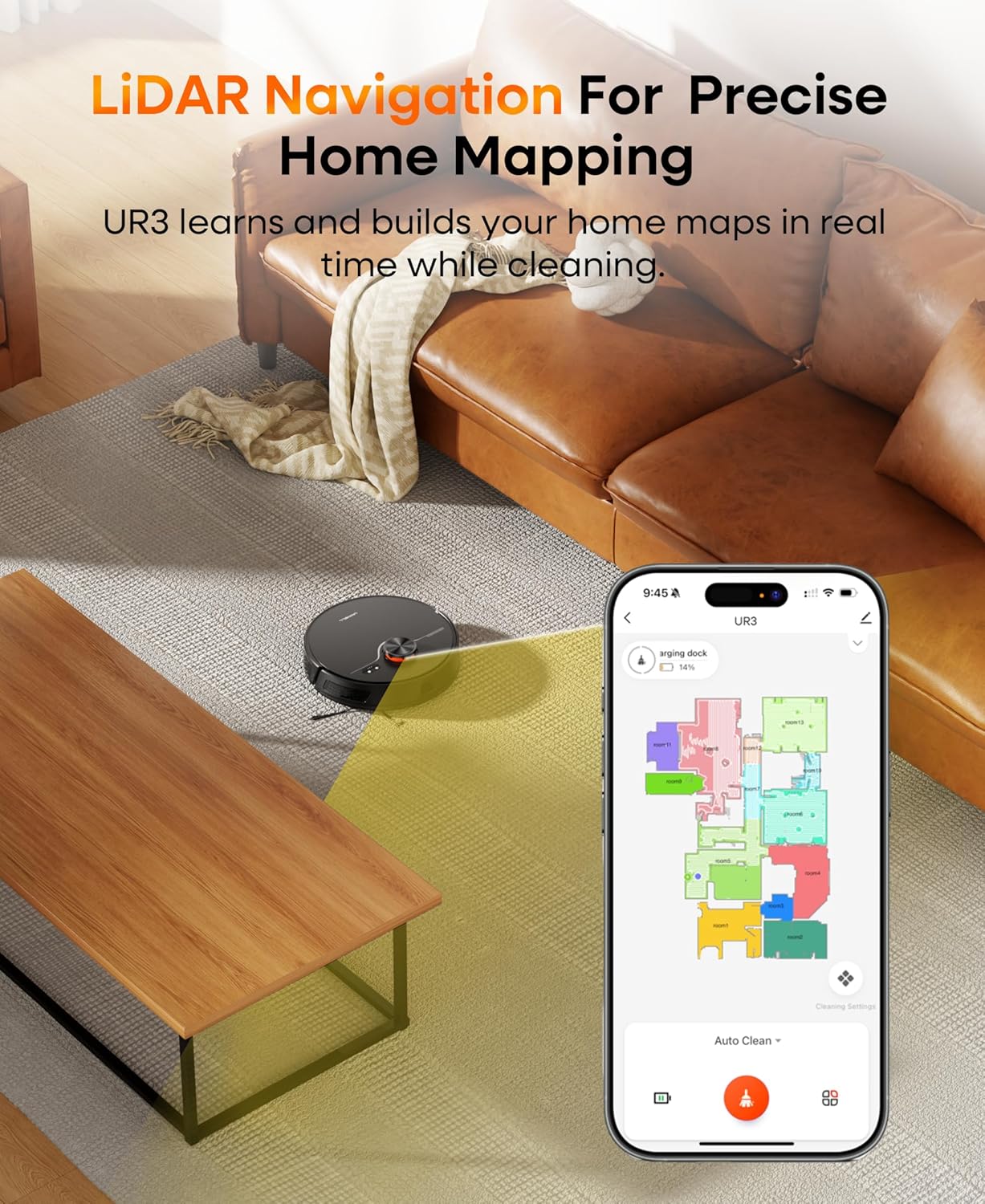 Skiennix Robot Vacuum and Mop Combo - Self-Emptying, 7000Pa Suction, 180 Min Runtime, Home Mapping, App/Alexa Control