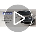 10-Inch Tri-Ply Clad Stainless Steel Frying Pan, Induction Skillet