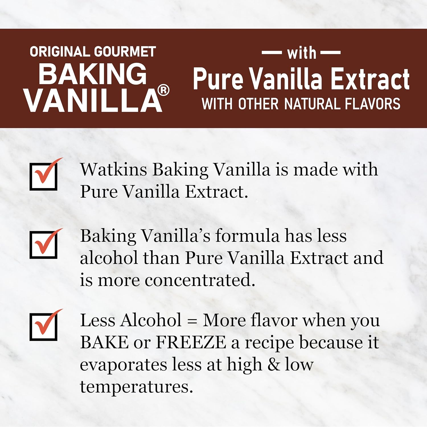 Watkins Gourmet Baking Vanilla - All Natural Pure Vanilla Extract, 11 Fl Oz | Flavorful & Versatile