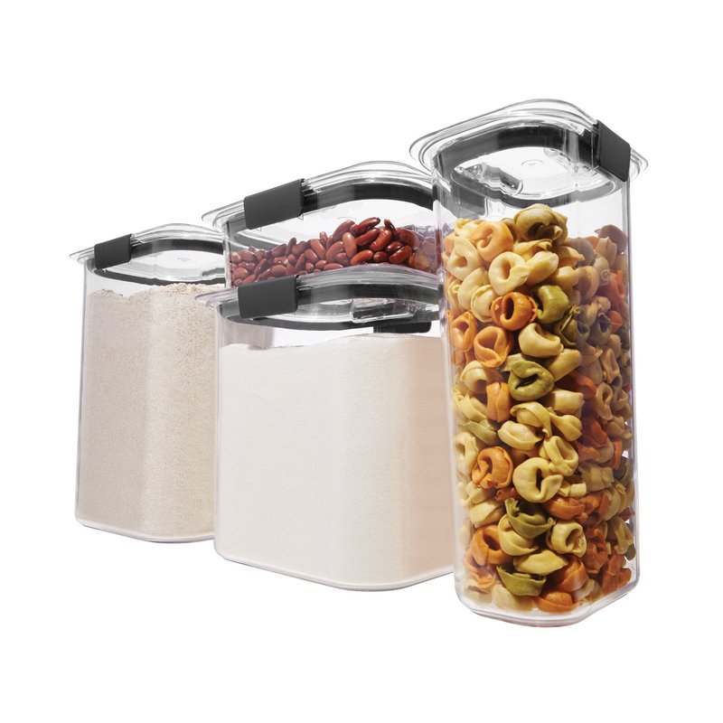 Rubbermaid Brilliance Food Storage Containers Set with Lids (4 Pieces) | Rubbermaid Brown Sugar Container