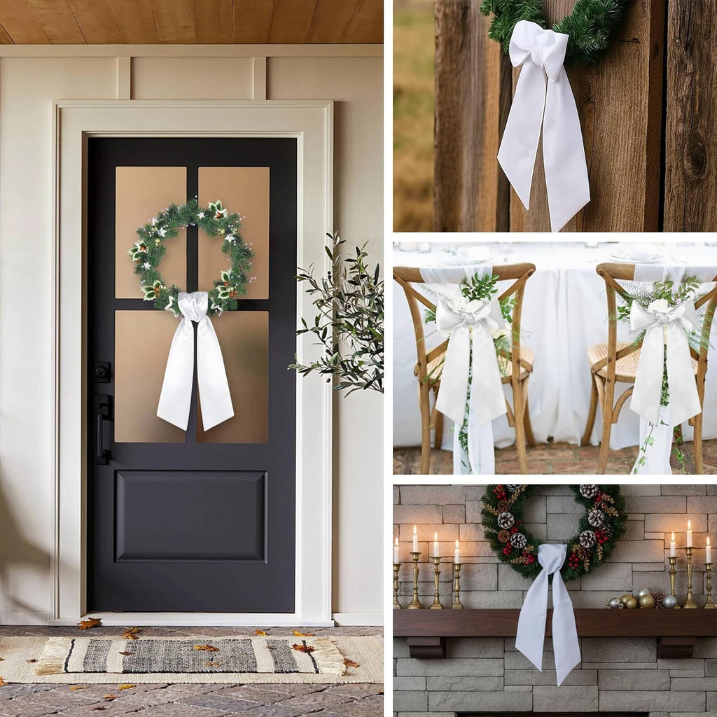 Regine Switzerland Wreath Sash - 4PCS Blank Embroidery Accessories for Christmas & Weddings