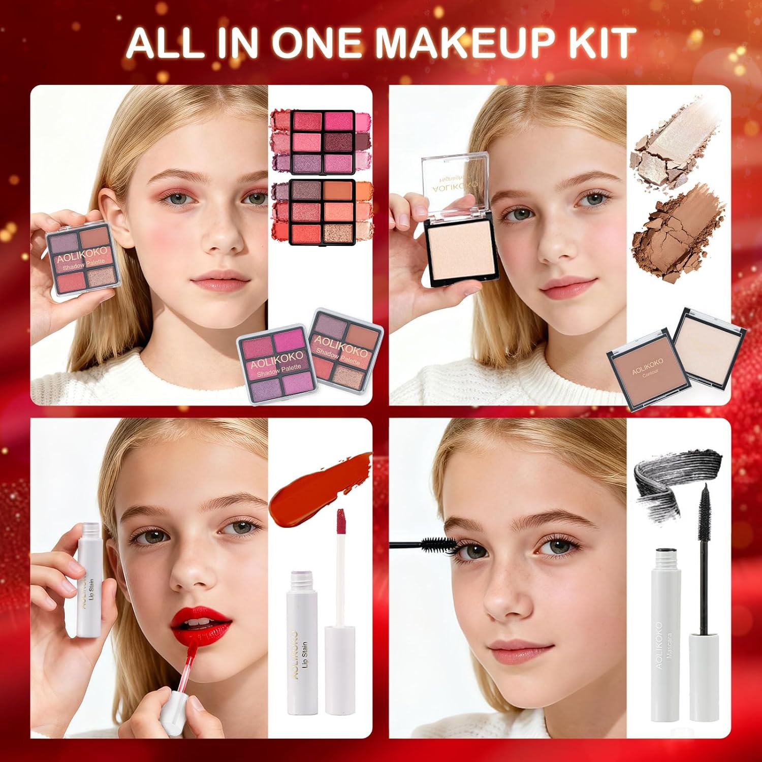 Skiennix Makeup Advent Calendar 2025 - 24 Days of Full Makeup Kit for Women & Teen Girls