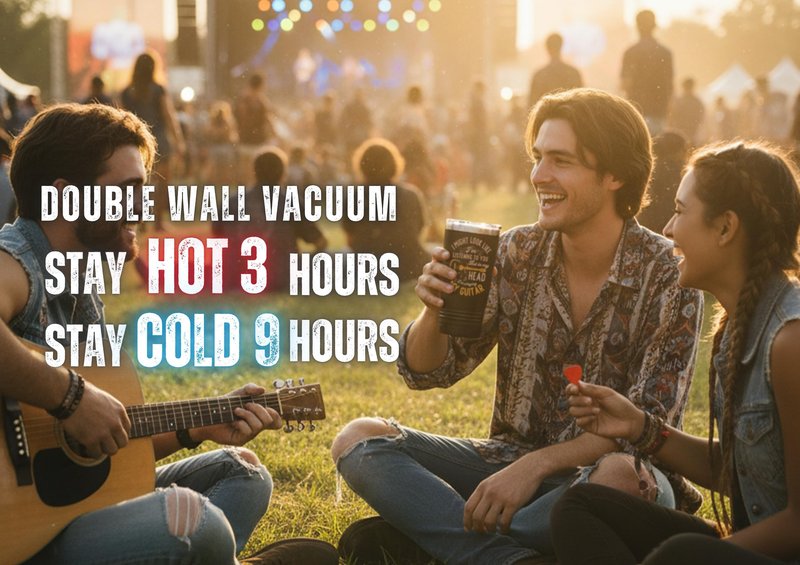 Onebttl Guitar Gifts For Men, Guitarist Music Lover Musical Gift for Musician, 20 oz Stainless Steel Insulated Tumbler with Straw, Lid, in My Head