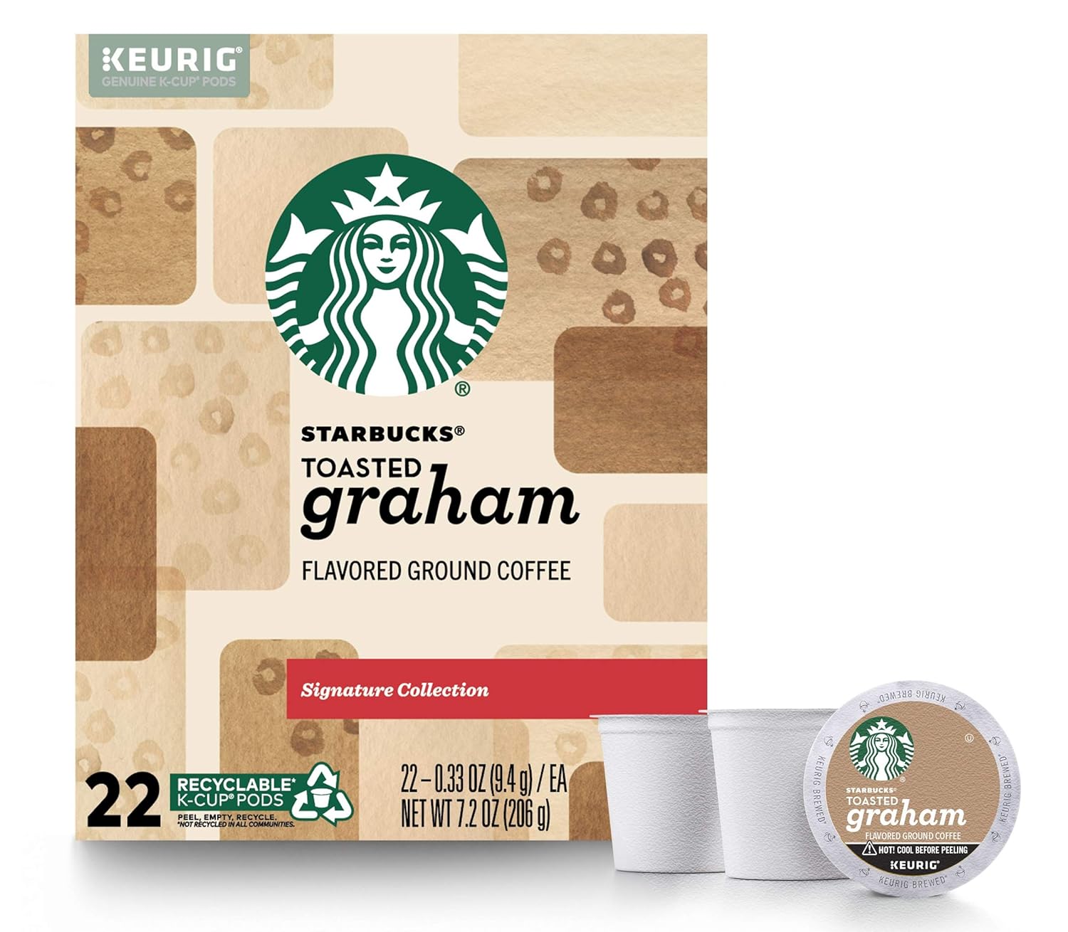 Starbucks Signature Collection Toasted Graham Coffee Pods - 22 Count for Rich Flavor