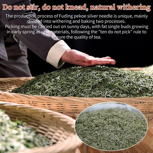 Yuexi Silver Needle White Tea Loose Leaf Premium Silver Needle Tea Authentic Fuding White Tea Core Origin Bai Hao Yin Zhen Tea First Pick 白茶 白毫银针 福鼎白茶 80g/2.82oz