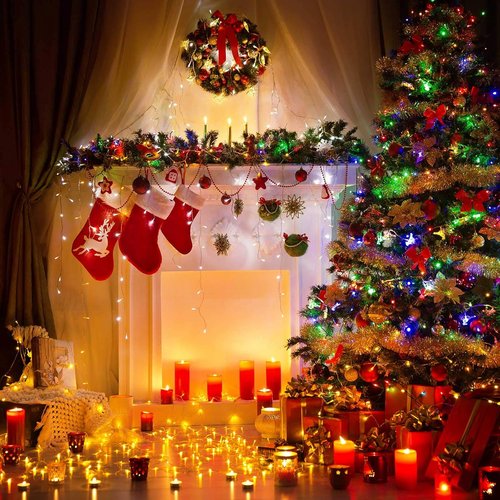 Minetom Clear Christmas Lights - 100 Count Mini String Lights | 26.5 Feet Waterproof for Indoor & Outdoor Use