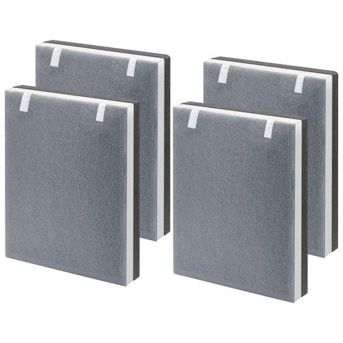 Vital 100 Replacement Filter Compatible with LEVOIT Vital 100 Air Purifier, 3-in-1 Filter with Activated Carbon Filter for Vital 100-RF, White, 4 Pack