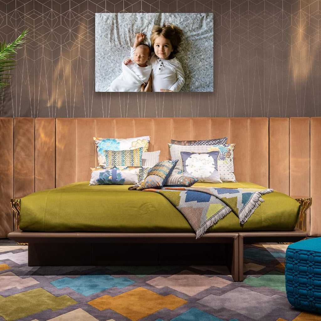 Skiennix Custom Canvas Prints - Personalized Wall Art for Pet & Family Photos | 12'' W x 16'' H