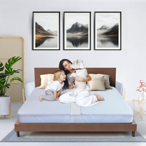 2-in-1 Bed Bridge Twin/Twin XL to King with Attached Sheet – Bed Gap Filler & Twin to King Bed Converter (Patent Pending)