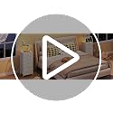 5-Drawer LED Nightstand with Charging Station and Open Shelves