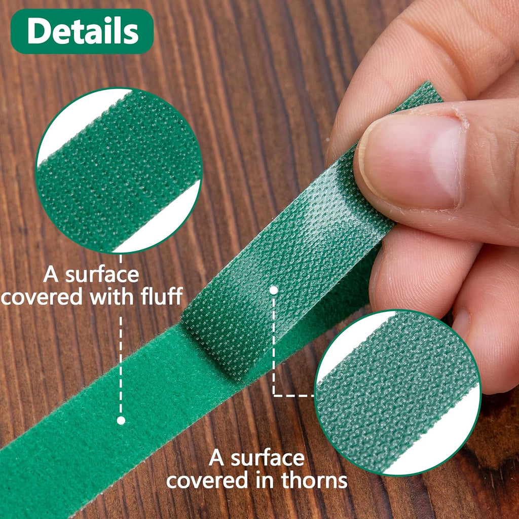 Skiennix 60 Pcs Christmas Garland Ties - 12" Adjustable Reusable Nylon Straps for Holiday Decor | Green