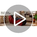 Convertible Yoga Chaise Lounge & Heart-Shaped Ottoman, Ergonomic Stretching