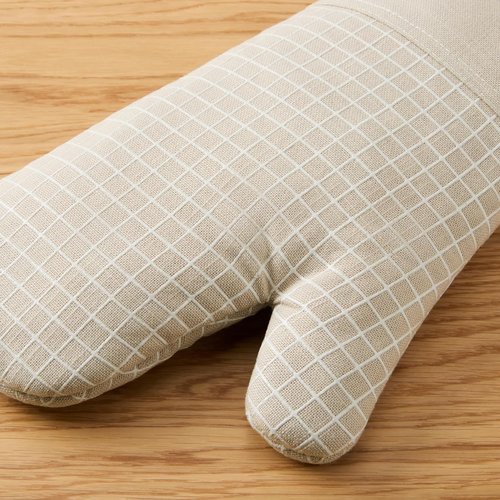 KitchenAid Gourmet Series Oven Mitts - Heat Resistant Up to 600°F | Soft Silicone Grip, Milkshake Tan, 2-Pack Set