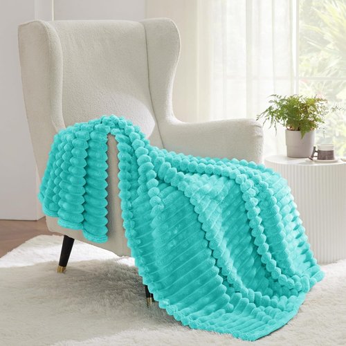 Bedsure GentleSoft Twin XL Blanket - Cozy Blue Fleece Throw for Women | Perfect Birthday Gift, 66x90 Inches