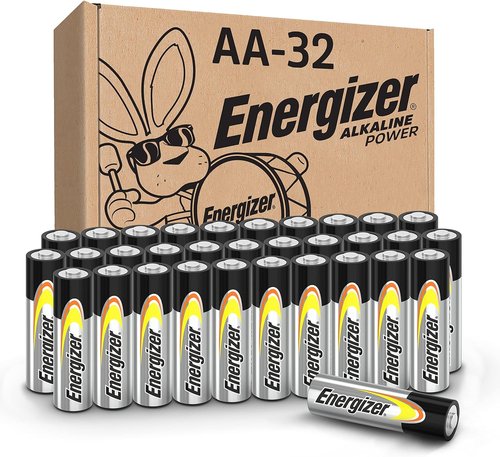 Energizer AA Batteries - Alkaline Power Pack with 32 Long-Lasting Double A Batteries