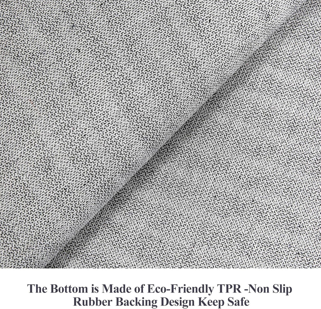 Skiennix 3x6 Vintage Washable Runner Rug - Non-Slip Soft Carpet for Kitchen & Entryway | Grey