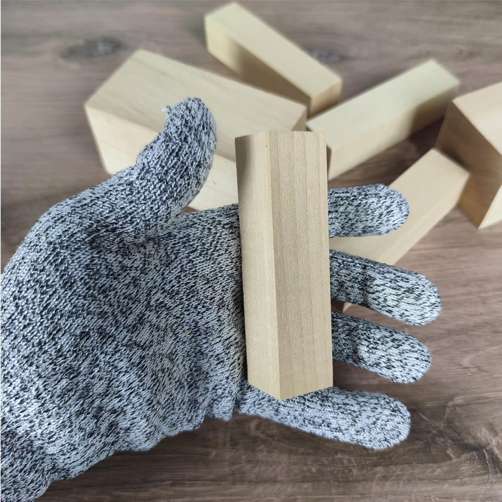 Ninekong Basswood Carving Blocks - 24PCS Whittling Kit with Soft Basswood in 3 Sizes (4"x1"x1", 4"x2"x2", 2"x2"x2")