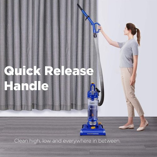 Eureka NEU182A PowerSpeed Bagless Upright Vacuum Cleaner - Lightweight & Efficient | Blue