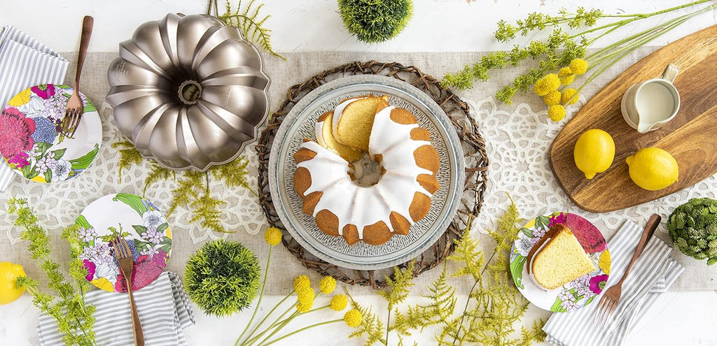 Nordic Ware 12-Cup Bundt Pan - Classic Toffee Finish for Perfectly Baked Cakes
