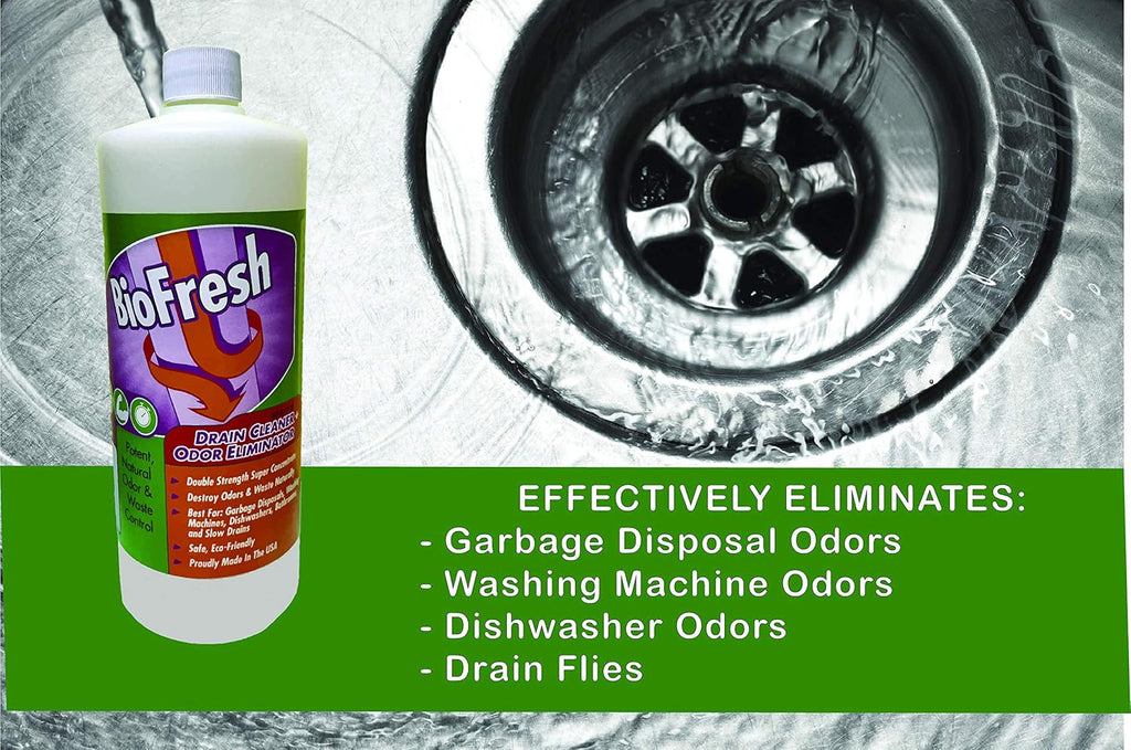 Skiennix Enzyme Drain Cleaner & Deodorizer - Effective Odor Remover for Sinks, Showers & Septic Systems | 32oz