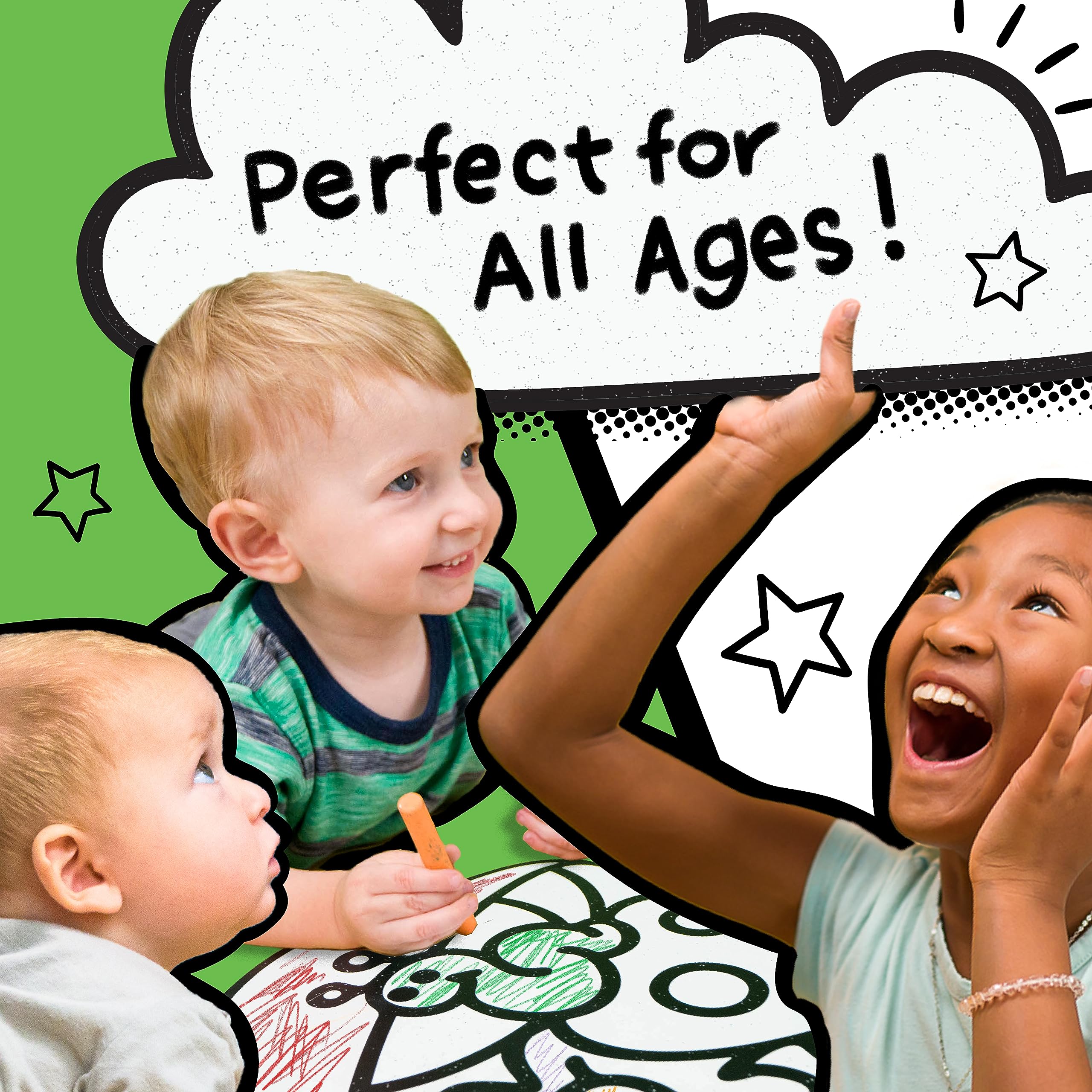 DoodleFace Building Bricks 4pc Set, Black & White, 145-3