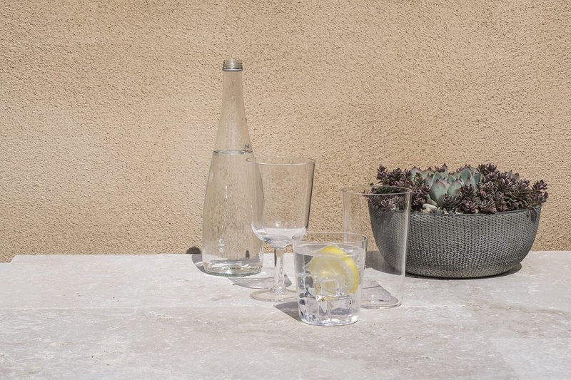 Abode Homewares Simple Acrylic Drinkware Set - Clear - Set of 8