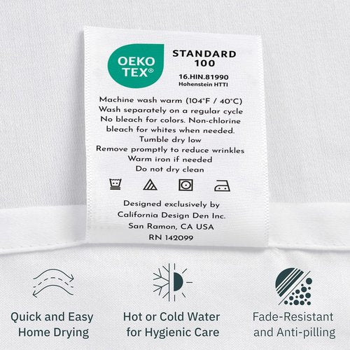 California Design Den Pillowcase Set - 400 Thread Count 100% Cotton Sateen, Soft & Breathable | Queen Size, Grey