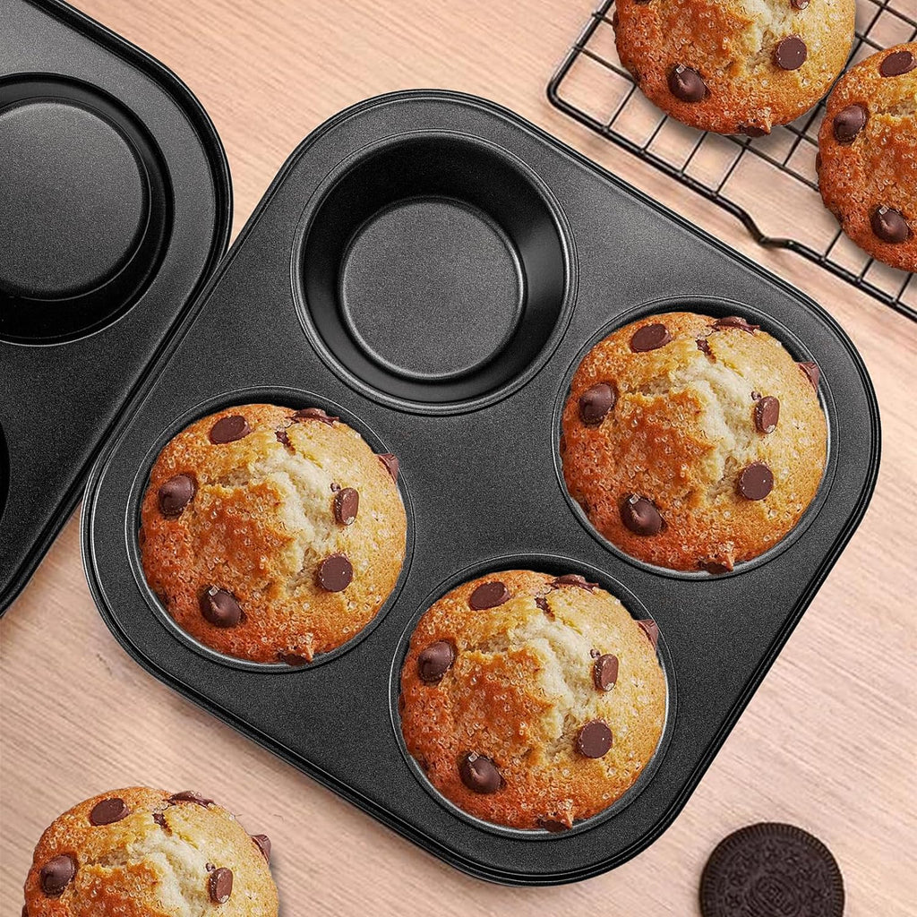 Yomvzake Air Fryer Muffin Pan - Nonstick 2-Pack Cupcake Molds for Toaster Oven | Perfect for Baking