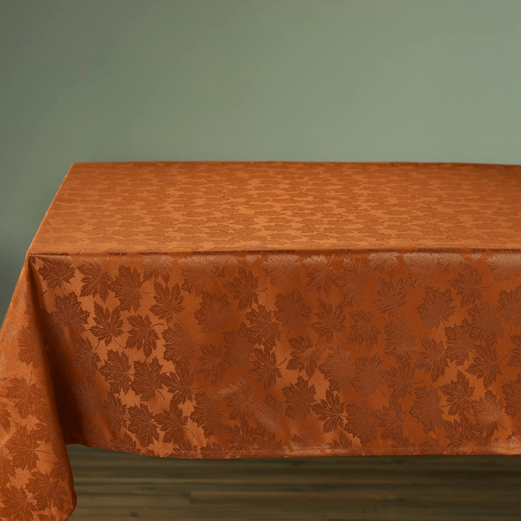 Kadut Thanksgiving Tablecloth Maple Leaf, Harvest, Fall Tablecloth. Rustic (70x120 Inch) for 8 Foot Rectangle Tables Heavy Duty Fabric, Stain Proof Table Cloth for Harvest, Holiday.