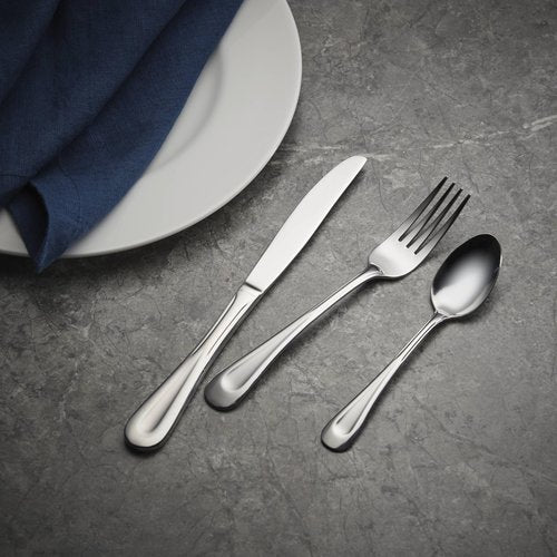 Oneida Satin Sand Dune 12 Piece Everyday Flatware Set, Service for 4 , 18/0 Stainless Steel, Silverware Set, Dishwasher Safe
