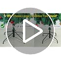 Folding Metal Christmas Tree Stand - 19.7 Inch Base for 8ft Trees
